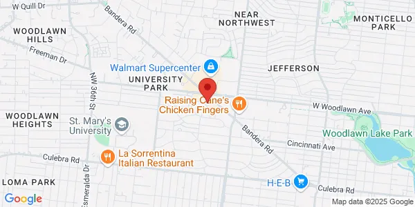 Map of 813 Bandera Rd San Antonio, TX 78228