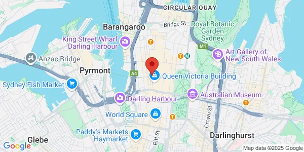 Map of 44 Market St Sydney New South Wales 2000 Australia