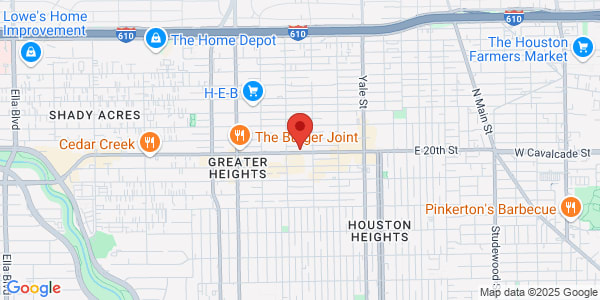 Map of 427 West 20th St Ste 401 Houston, TX 77008