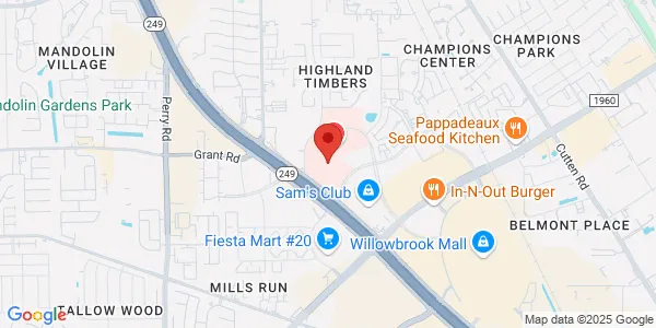 Map of 18220 State Hwy 249 Ste 1280 Houston, TX 77070