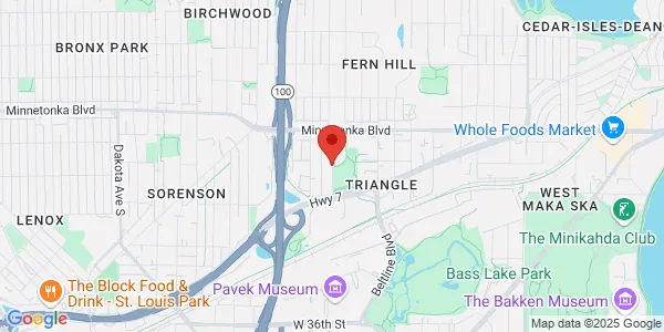 Map of 5000 36th St W Ste 205 St. Louis Park, MN 55416