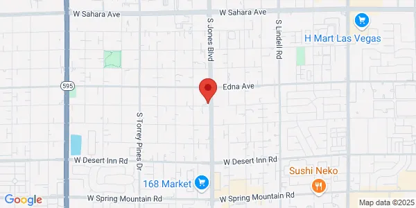 Map of 2995 S Jones Blvd Ste A Las Vegas, NV 89146