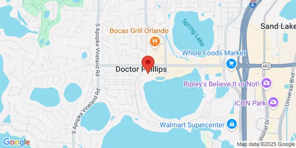 Map of 7932 W Sand Lake Rd Ste 103 Orlando, FL 32819