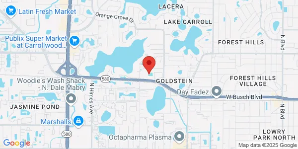 Map of 2901 W Busch Blvd Ste 705 Tampa, FL 33618