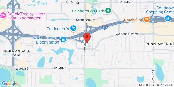 Map of 3800 American Blvd W Ste 1500 Bloomington, MN 55431