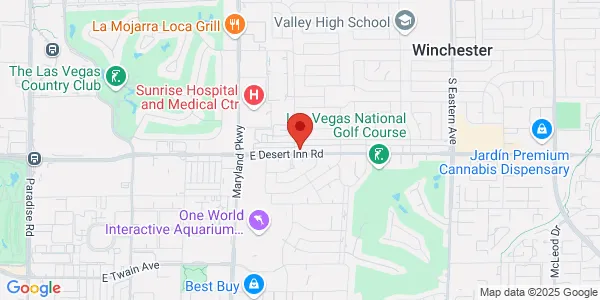 Map of 1500 E Desert Inn Rd Ste 4 Las Vegas, NV 89169