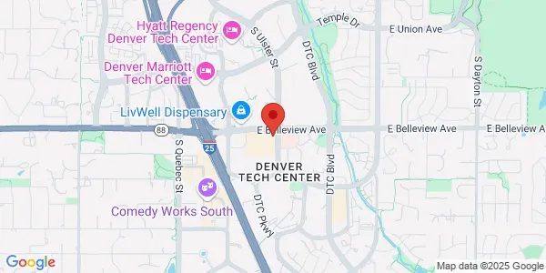 Map of 8000 E Belleview Ave E Greenwood Village, CO 80111