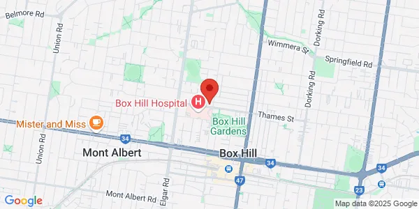 Map of First Floor 116-118 Thames St Box Hill Victoria 3128 Australia