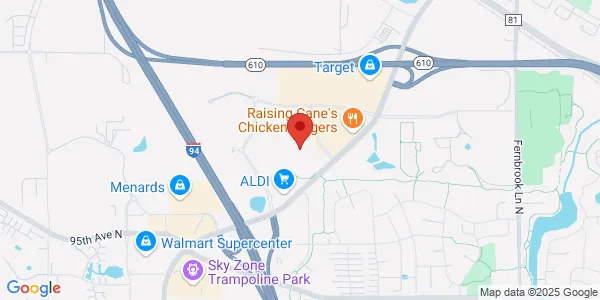 Map of 9855 Hospital Dr Ste 150 Maple Grove, MN 55369
