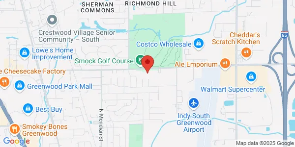 Map of 333 E County Line Rd Ste A Greenwood, IN 46143