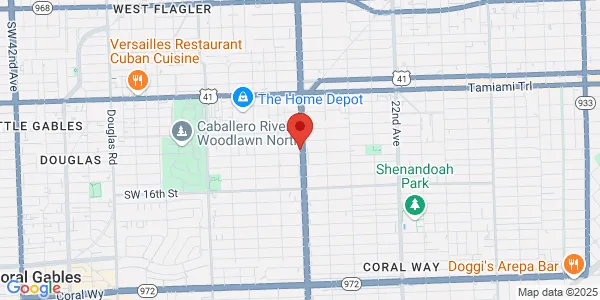 Map of 1250 SW 27th Ave Ste 303 Miami, FL 33135