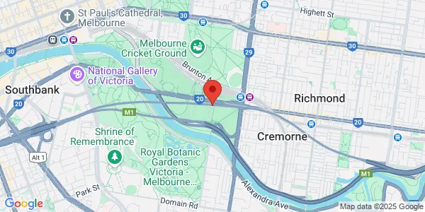 Map of 60 Olympic Blvd Melbourne Victoria 3004 Australia