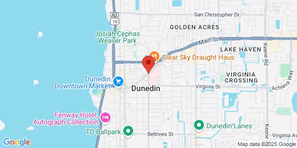 Map of 601 Main St Dunedin, FL 34698