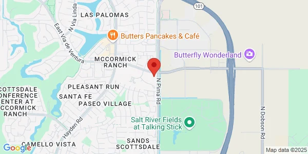 Map of 8777 E Via De Ventura Ste 390 Scottsdale, AZ 85258