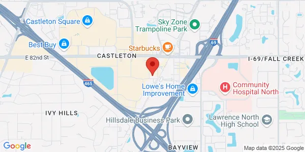 Map of 8003 Castleway Dr Indianapolis, IN 46250