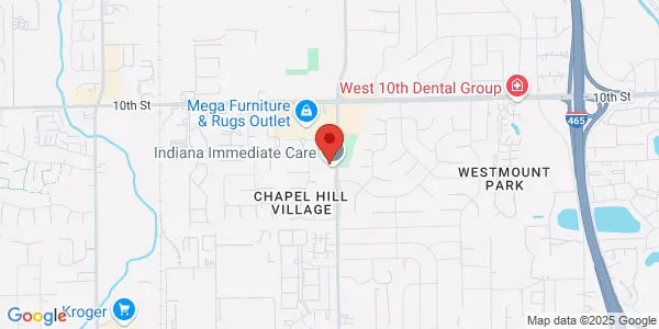 Map of 650 N Girls School Rd Indianapolis, IN 46214