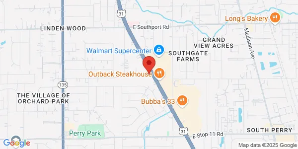 Map of 675 East Hickory Ln Indianapolis, IN 46227