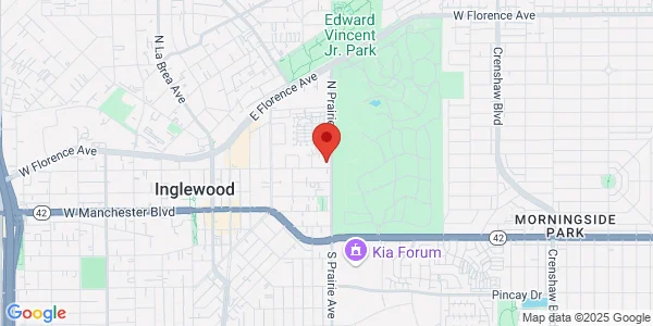 Map of 211 N Prairie Ave Ste E Inglewood, CA 90301