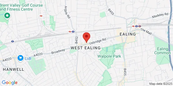 Map of 96-122 Uxbridge Road London W13 8RA United Kingdom