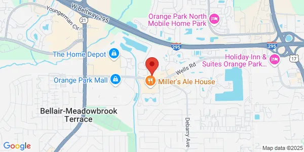 Map of 1731 Wells Rd Ste 140 Orange Park, FL 32073