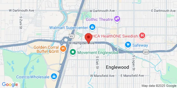 Map of 730 W Hampden Ave Ste 250 Englewood, CO 80110