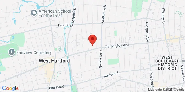 Map of 836 Farmington Ave Ste 219 West Hartford, CT 06119