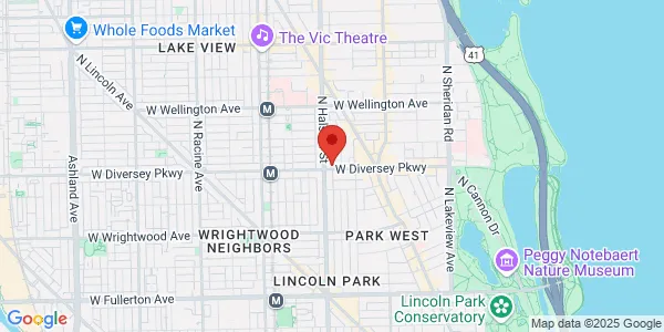 Map of 742 W Diversey Pkwy Chicago, IL 60614