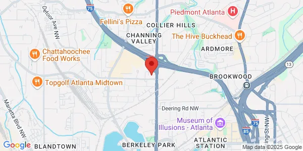 Map of 1700 Northside Dr NW Suite C3 Atlanta, GA 30318