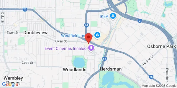 Map of Shop 1 375 Scarborough Beach Rd Innaloo Western Australia 6018 Australia