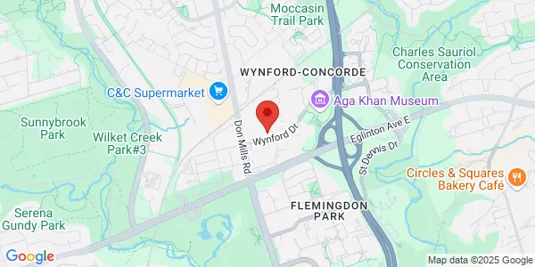 Map of 18 Wynford Drive Suite 507 Toronto, ON M3C 1W1 Canada