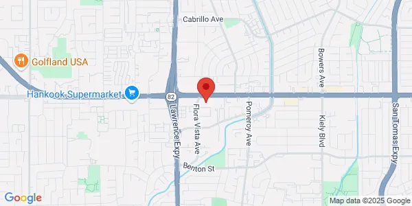 Map of 3466 El Camino Real Santa Clara, CA 95051