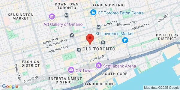 Map of 1320-130 King Street W 13th Floor Toronto, ON M5X 1C8 Canada