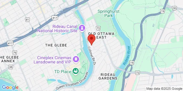 Map of 210 McGillivray Street Ottawa, ON K1S 1L2 Canada