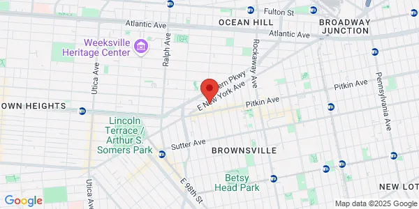 Map of 1366 E New York Ave Brooklyn, NY 11212