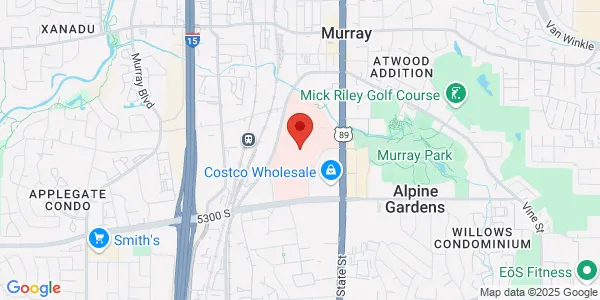 Map of 5121 South Cottonwood St Murray, UT 84107