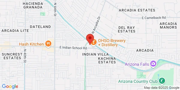 Map of 4840 E Indian School Rd Ste 101 Phoenix, AZ 85018