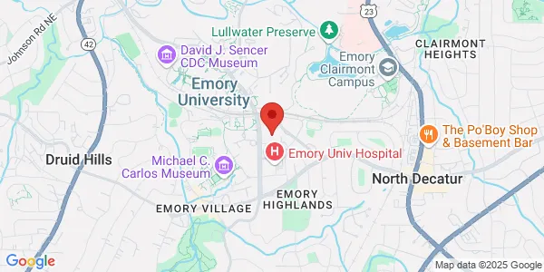 Map of 1405 Clifton Rd NE Atlanta, GA 30322