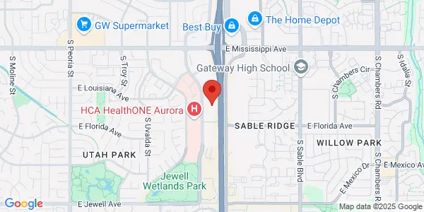 Map of 1400 S Potomac Ave Ste 180 Aurora, CO 80012
