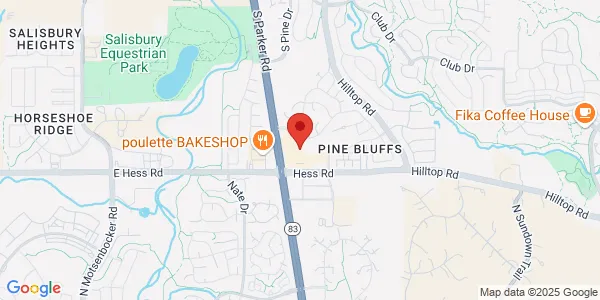 Map of 12219 Pine Bluffs Way Ste 111 Parker, CO 80134