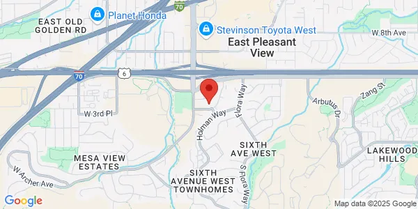 Map of 400 And 130 Red Rocks Medical Building Indiana St Ste 120 Golden, CO 80401