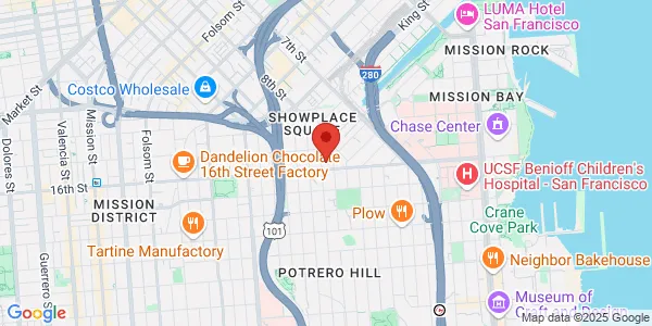 Map of 1400 16th Street San Francisco, CA 94103