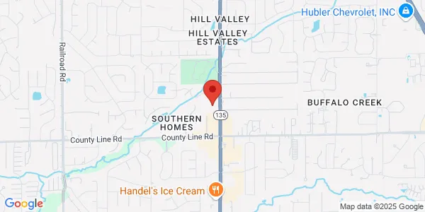 Map of 8820 S Meridian St Ste 120 Methodist Medical Plaza S Indianapolis, IN 46217