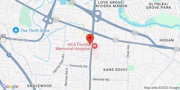 Map of 3550 University Blvd S Ste 102 Jacksonville, FL 32216
