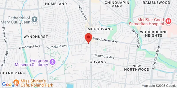Map of 5234 York Rd Baltimore, MD 21212