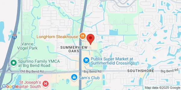 Map of 12920 Summerfield Crossing Blvd Riverview, FL 33579