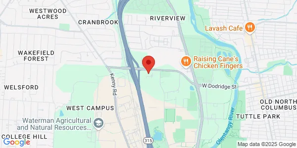 Map of 2835 Fred Taylor Dr Columbus, OH 43202