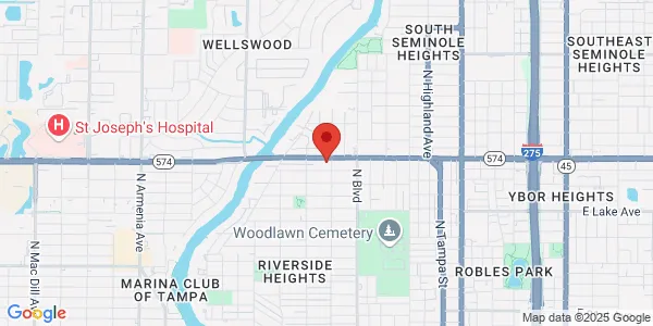 Map of 800 W Dr Martin Luther King Jr Blvd Unit  4 Tampa, FL 33603