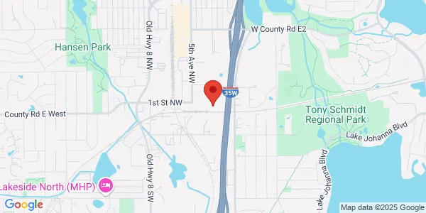 Map of 99 5th Ave NW Ste 500 New Brighton, MN 55112