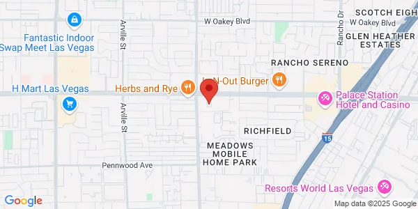 Map of 3601 W Sahara Ave Ste 211 Las Vegas, NV 89102