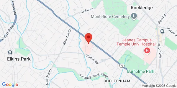 Map of 60 Township Line Rd Elkins Park, PA 19027